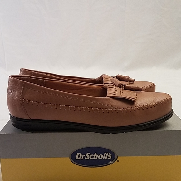 dr scholl's women's leather tassel loafers